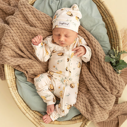 SNUGGLE HUNNY | CONVERTIBLE ROMPER | BUMBLEBEES