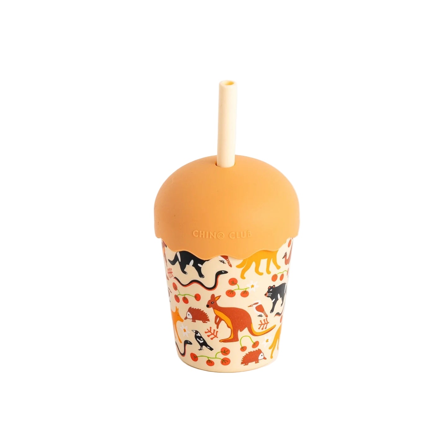 CHINO CLUB MINI SMOOTHIE CUP WITH STRAW | AUSSIE ANIMALS