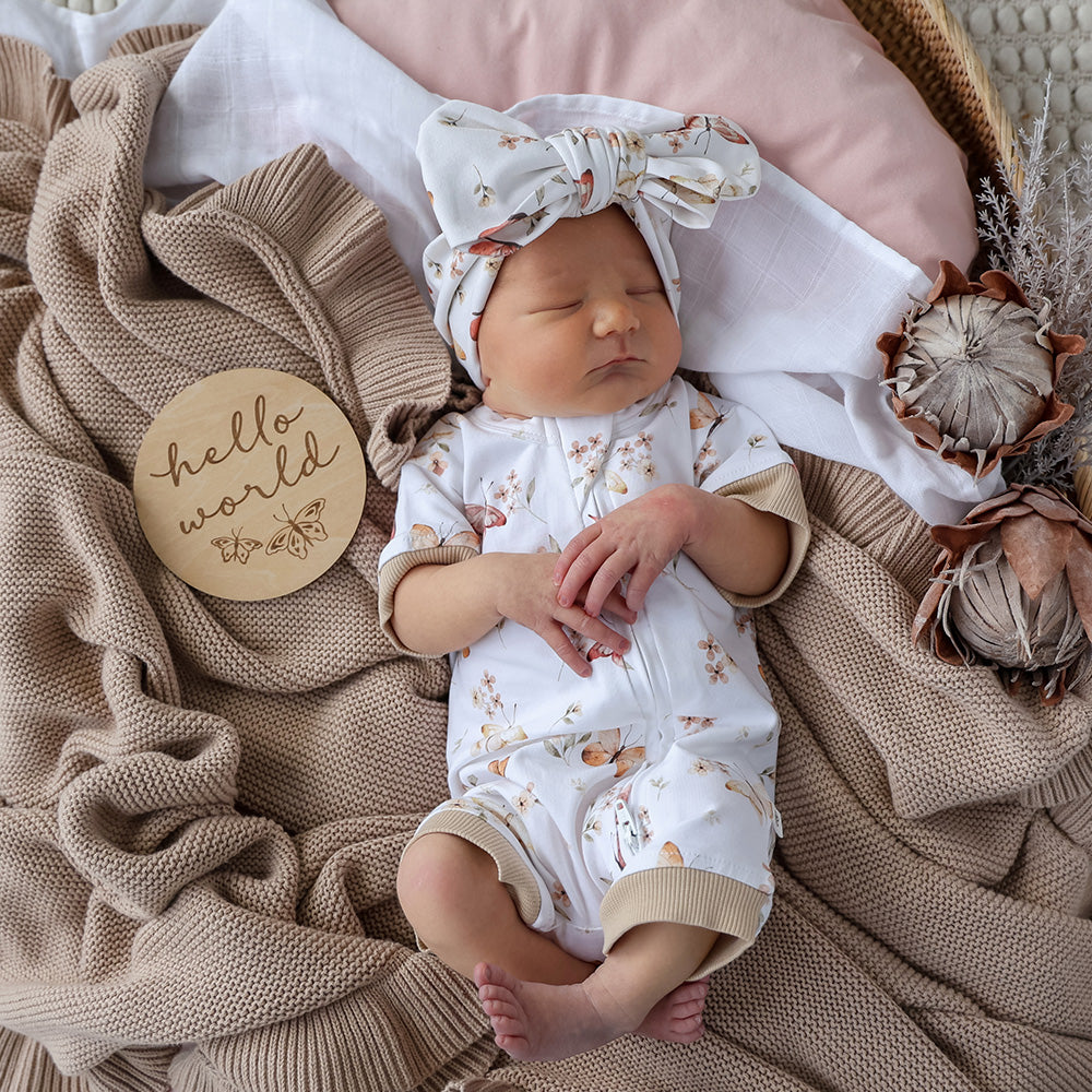 SNUGGLE HUNNY | WOODEN MILESTONE DISCS | BUTTERFLY