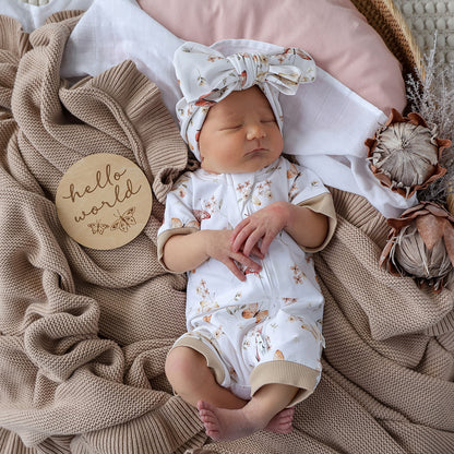 SNUGGLE HUNNY | WOODEN MILESTONE DISCS | BUTTERFLY
