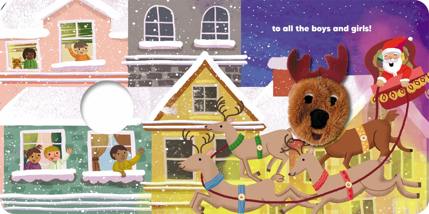 Kids Finger Puppet Board Book - Little Reindeer