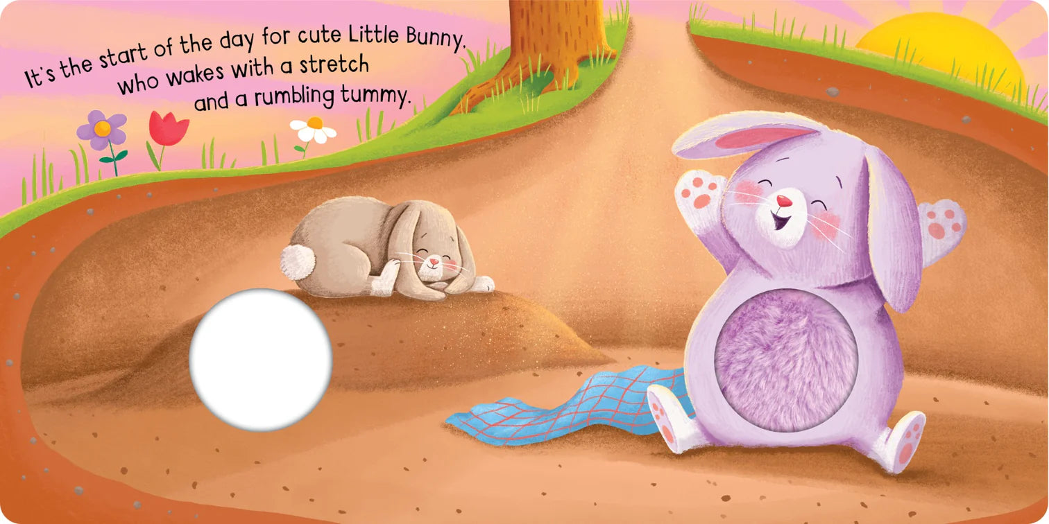 Kids Squeaky Plush Board Book - Little Bunny - Angus & Dudley Collections