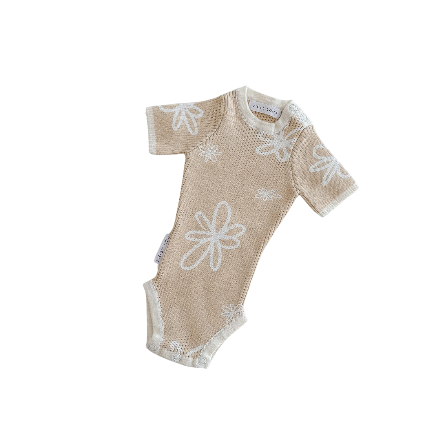 ZIGGY LOU SUMMER RIBBED BODYSUIT | GIA (LATTE)