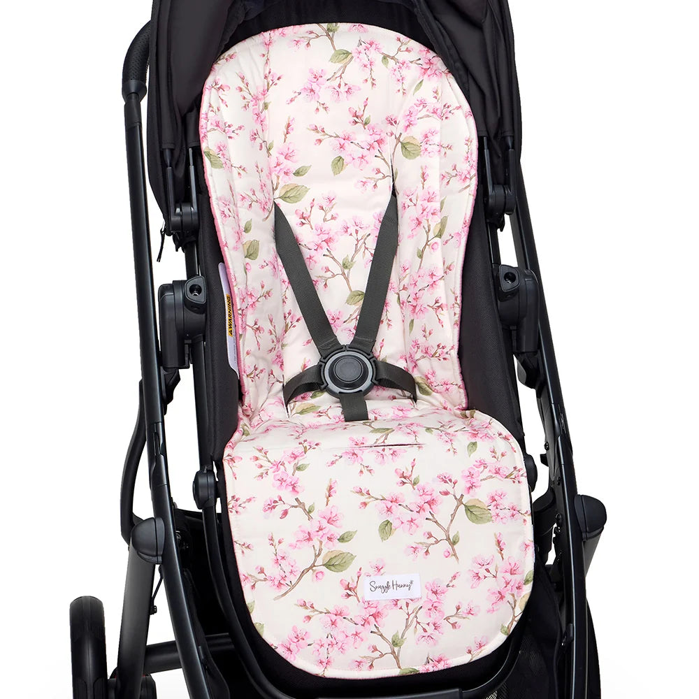 SNUGGLE HUNNY | UNIVERSAL REVERSIBLE PRAM LINER | CHERRY BLOSSOM