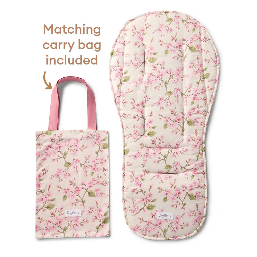 SNUGGLE HUNNY | UNIVERSAL REVERSIBLE PRAM LINER | CHERRY BLOSSOM