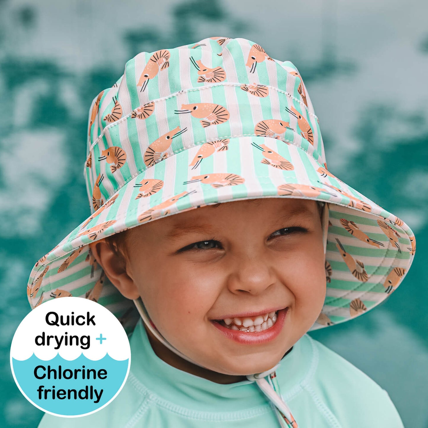 BEDHEAD CLASSIC SWIM BUCKET BEACH HAT | SHRIMP
