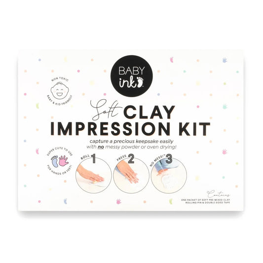 Baby Ink soft clay impression kit packaging on a white background