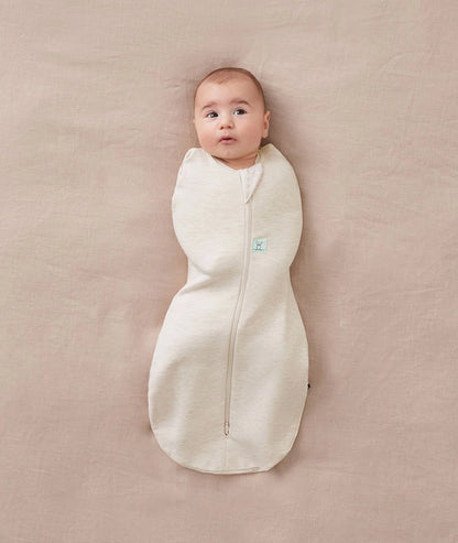 ERGO POUCH COCOON SWADDLE SLEEPING BAG 1.0TOG | OATMEAL MARLE