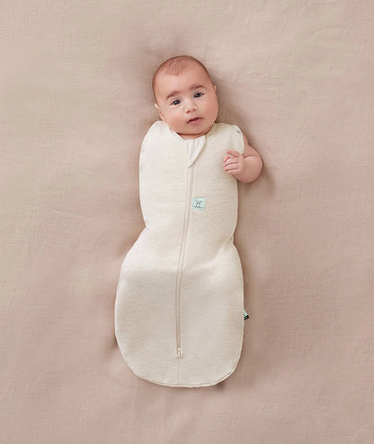 ERGO POUCH COCOON SWADDLE SLEEPING BAG 1.0TOG | OATMEAL MARLE