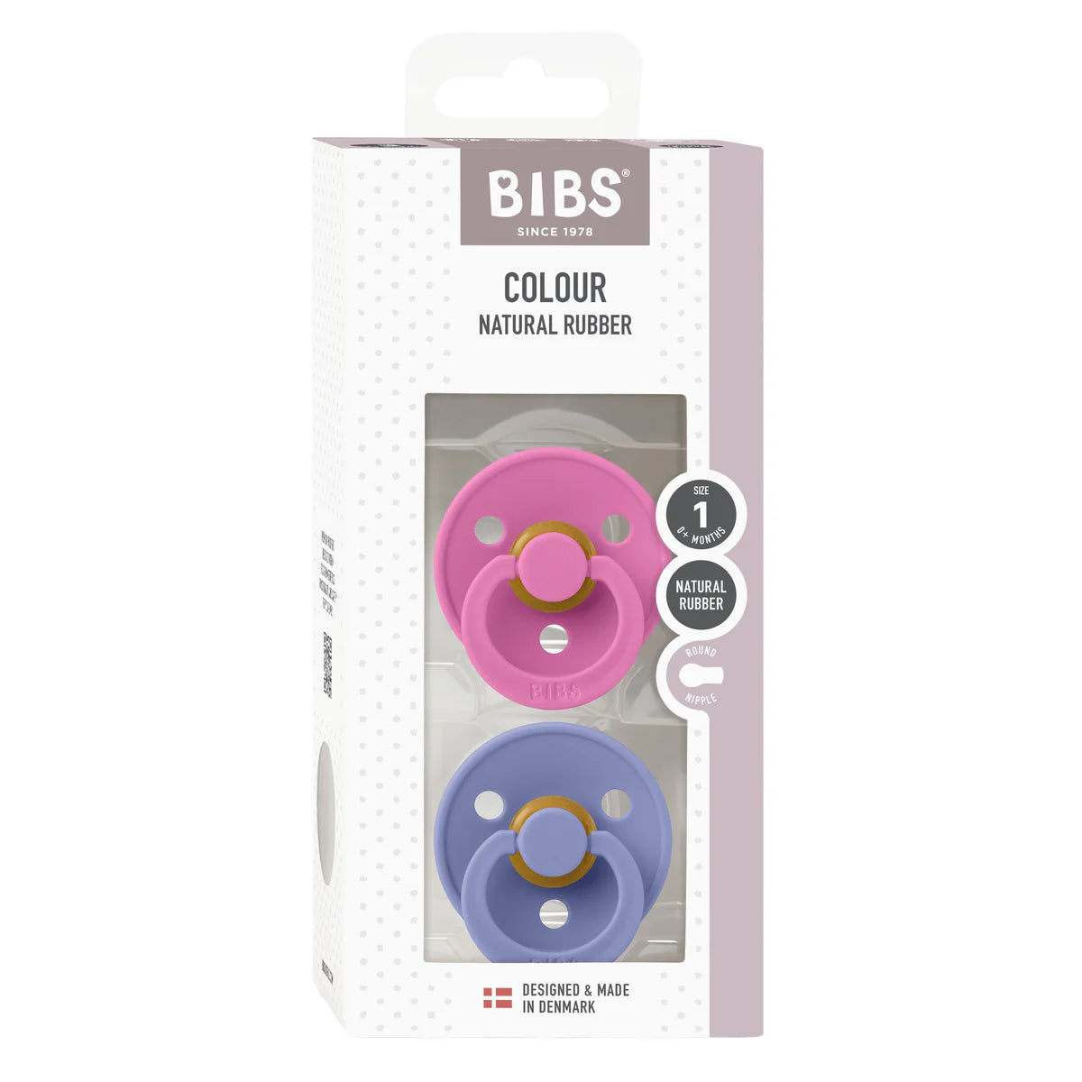 Bibs Colour Dummies - Bubblegum/Peri