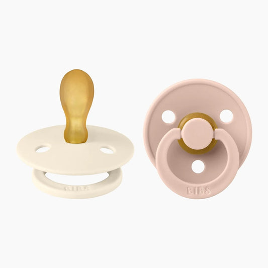 Bibs Colour Dummies Symmetrical - Ivory/Blush -(2 pack)