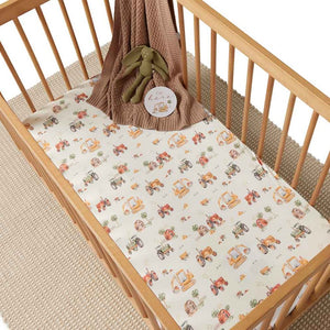 snuggle hunny cot sheet - angus and dudley