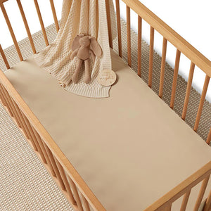 Snuggle Hunny Fitted Cot Sheet - Pebble