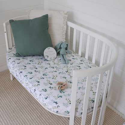 Snuggle Hunny Fitted Cot Sheet - Eden