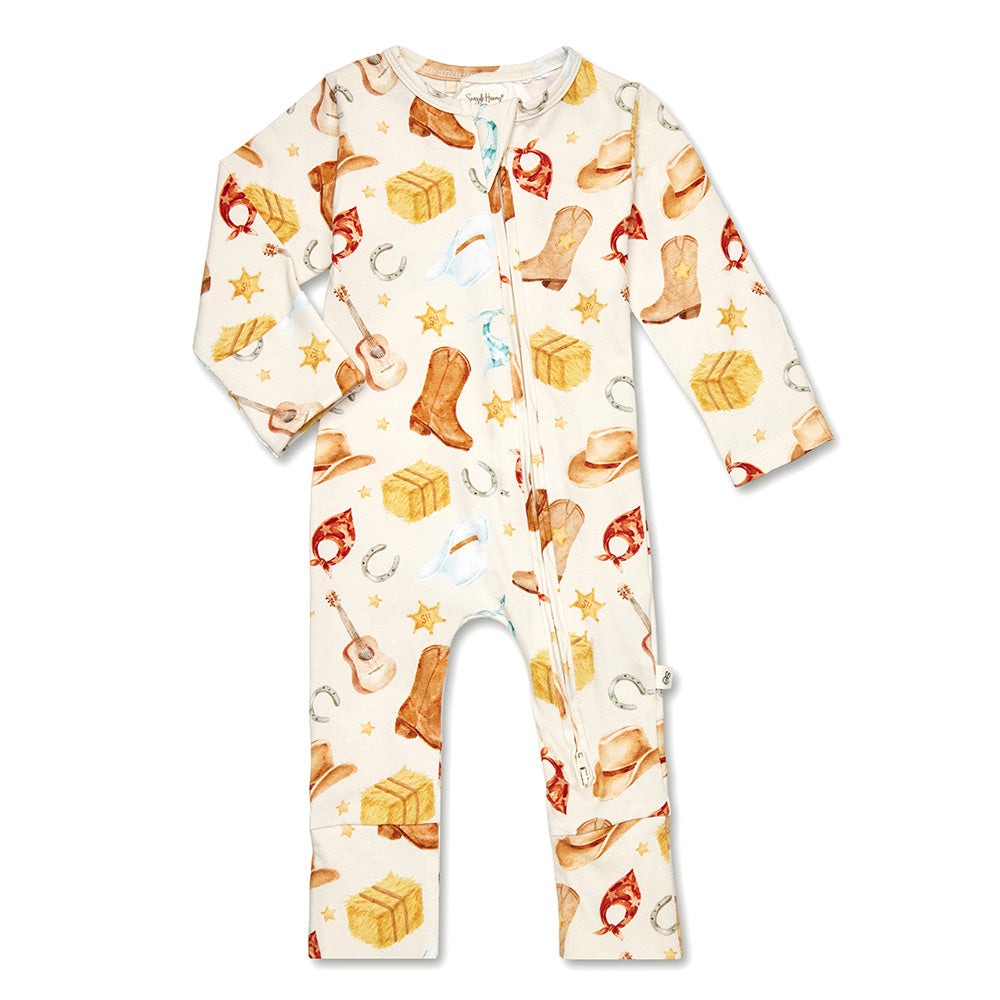 SNUGGLE HUNNY | CONVERTIBLE ROMPER | COWBOYS