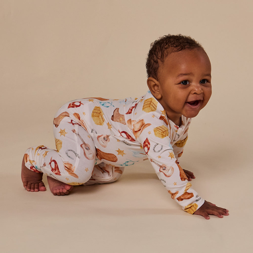 SNUGGLE HUNNY | CONVERTIBLE ROMPER | COWBOYS