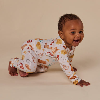 SNUGGLE HUNNY | CONVERTIBLE ROMPER | COWBOYS
