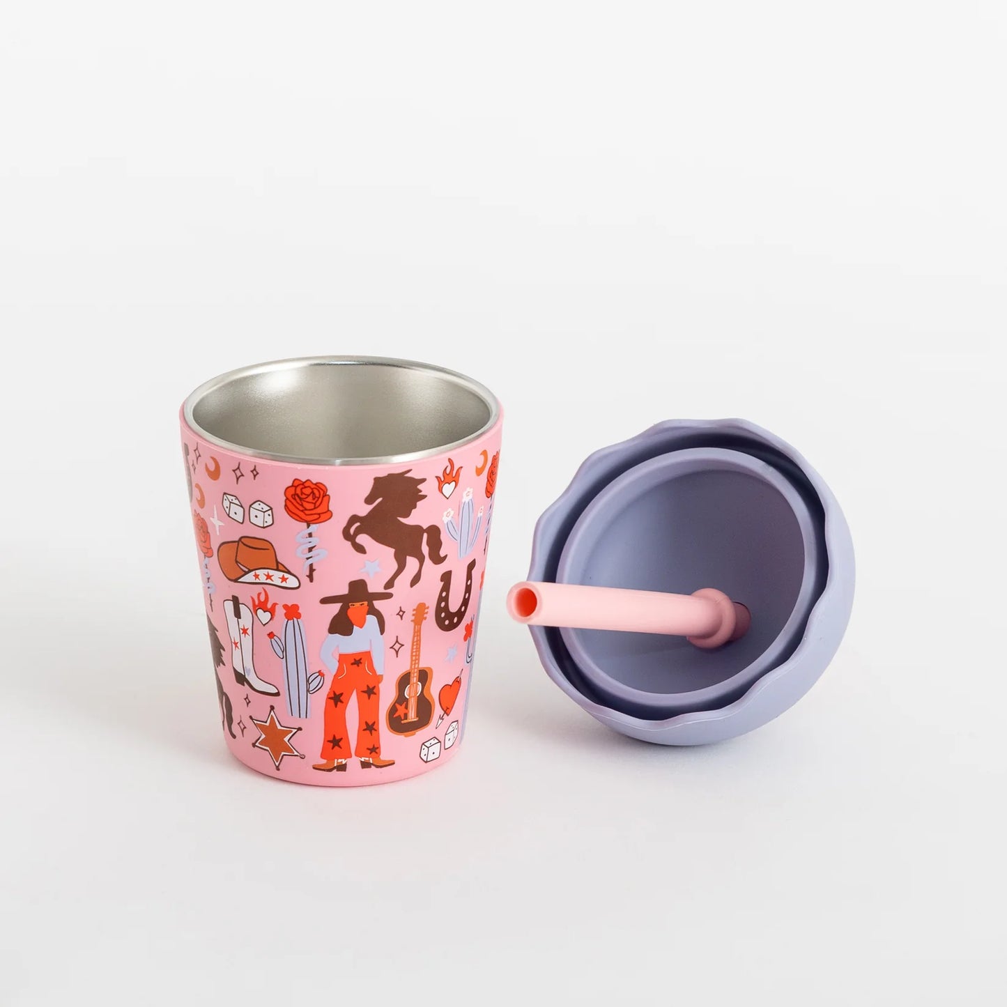 CHINO CLUB MINI SMOOTHIE CUP WITH STRAW | COWGIRL