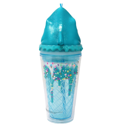 PINK POPPY | DRINKING CUP | BLUE SHARK