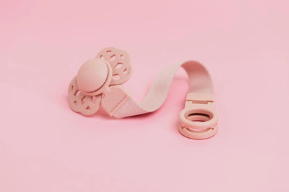 Bibs Dummy Clip Loop - Blush