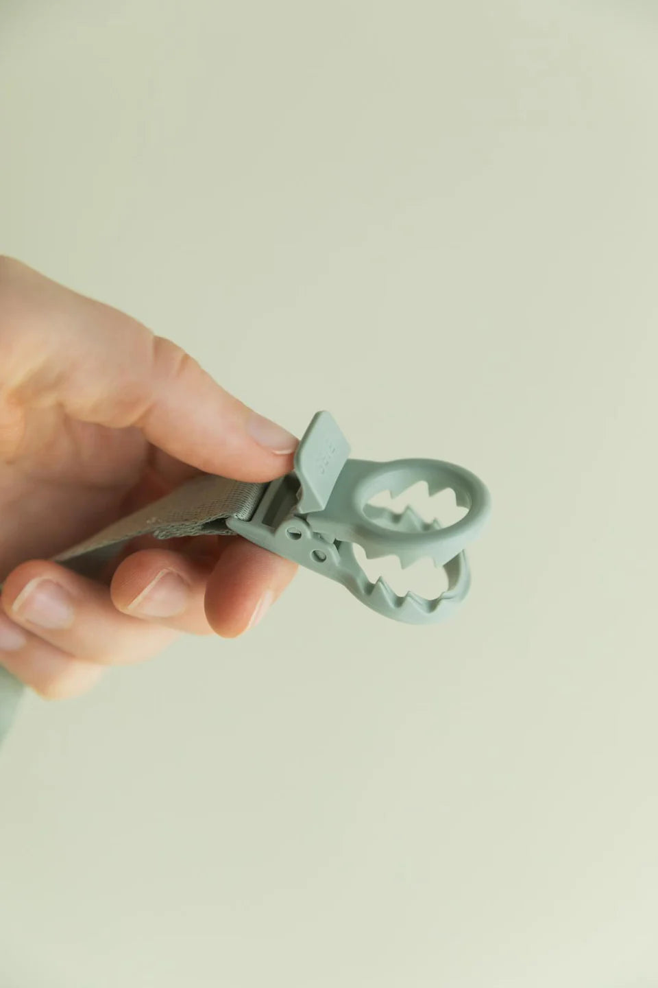 Bibs Dummy Clip Loop - Sage - Angus & Dudley Collections