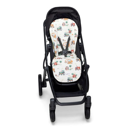 SNUGGLE HUNNY | UNIVERSAL REVERSIBLE PRAM LINER | DIGGERS AND TRACTORS