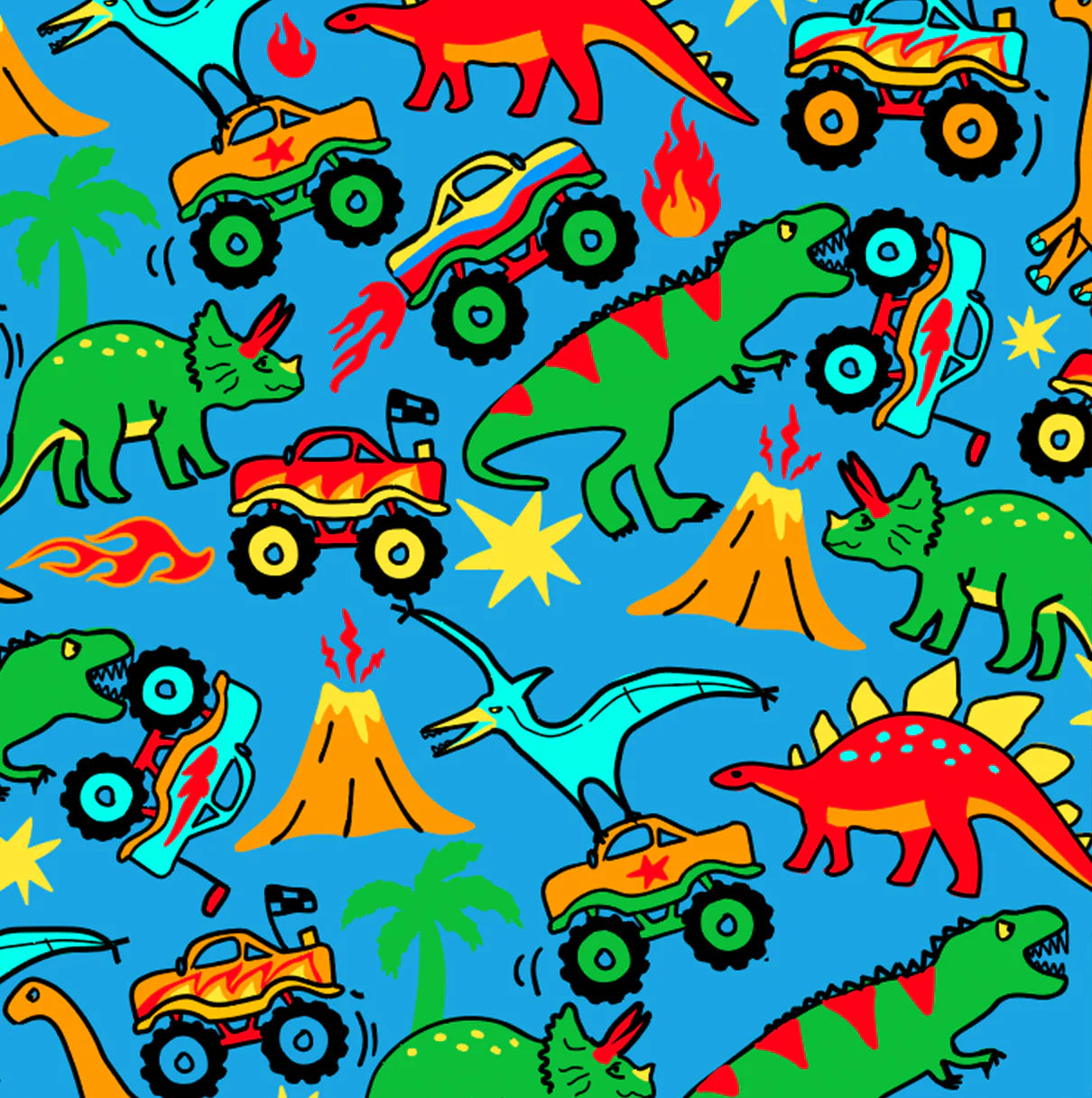 CHINO CLUB BABY CHINO CUP WITH LID | DINOSAURS AND MONSTER TRUCKS