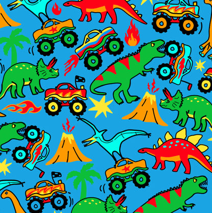 CHINO CLUB BABY CHINO CUP WITH LID | DINOSAURS AND MONSTER TRUCKS