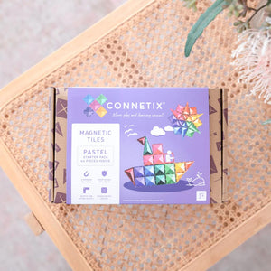 Connetix Tiles - 64 Piece Starter Pack - Pastel