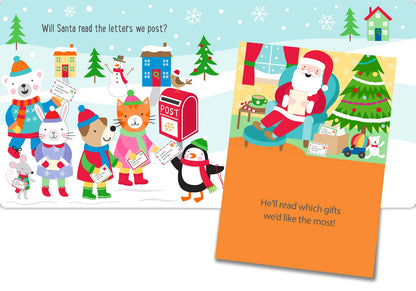 KIDS BOARD BOOK | LIFT THE FLAP | SANTAS SURPRISE