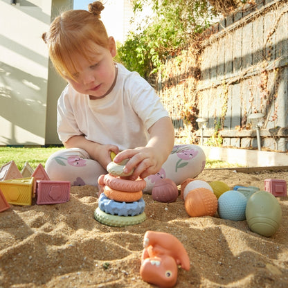 JIGGLE AND GIGGLE ECO FRIENDLY DINOSAUR STACKER