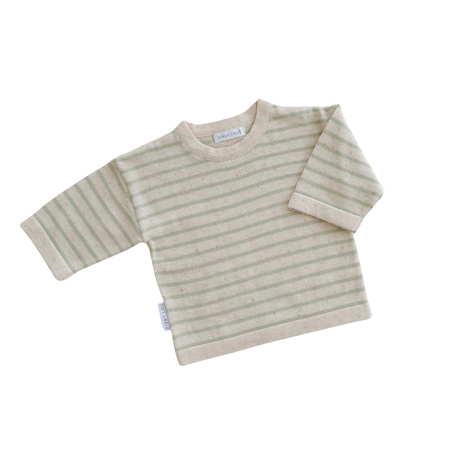 Ziggy Lou Long Sleeve Top - Biscotti Stripe