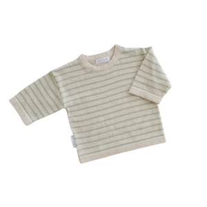 Ziggy Lou Long Sleeve Top - Biscotti Stripe