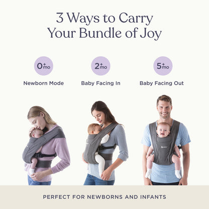 ERGOBABY EMBRACE NEWBORN BABY CARRIER | SOFT GREY