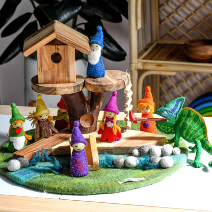 TARA TREASURES FINGER PUPPET SET | RAINBOW COLOURFUL GNOMES - Angus & Dudley Collections