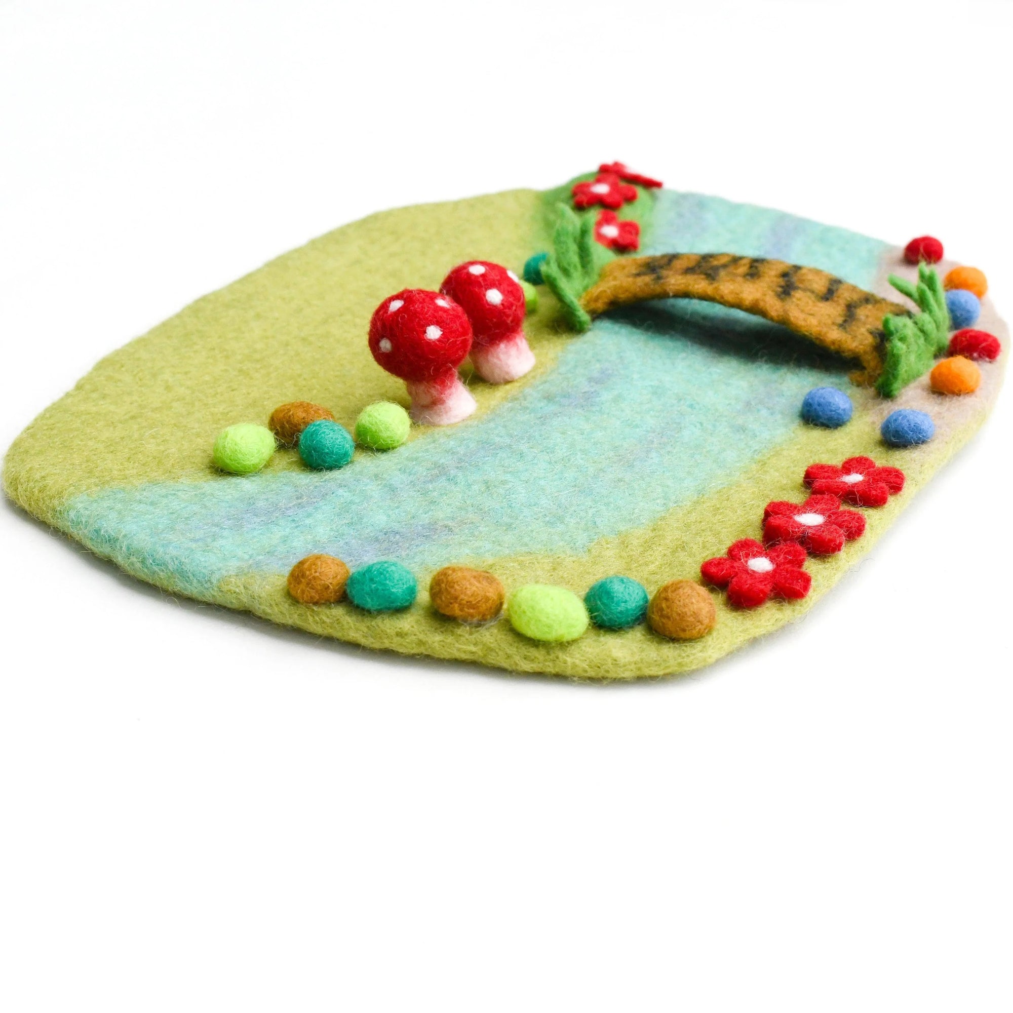 Tara Treasures Fairy River and Bridge Playmat