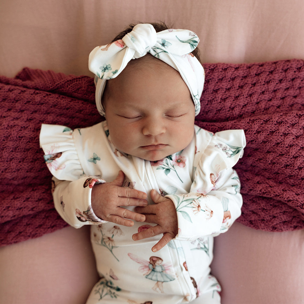 Snuggle Hunny Snugglesuit Convertible Romper | Fairy Garden - Angus & Dudley Collections