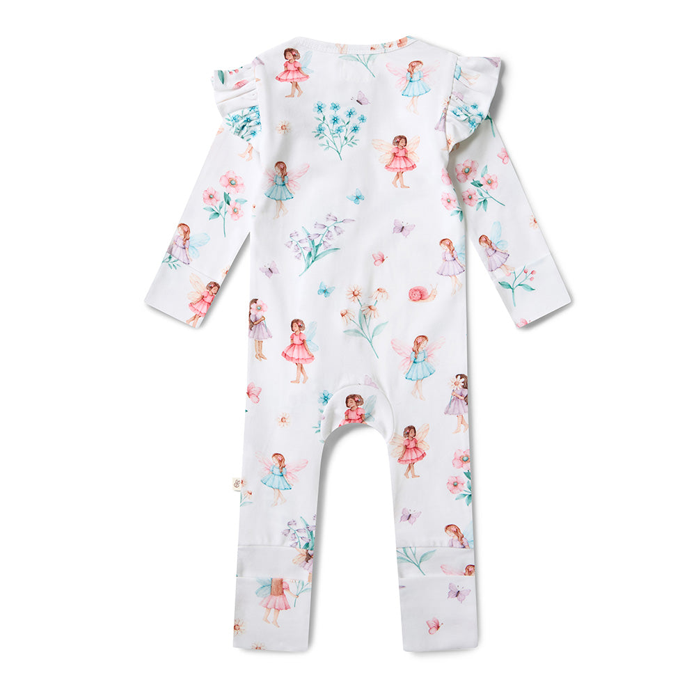 Snuggle Hunny Snugglesuit Convertible Romper | Fairy Garden - Angus & Dudley Collections