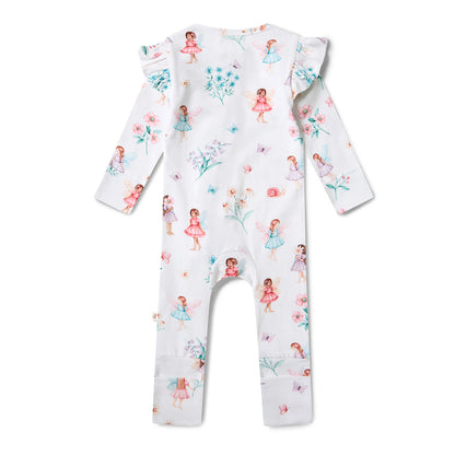 Snuggle Hunny Snugglesuit Convertible Romper | Fairy Garden - Angus & Dudley Collections