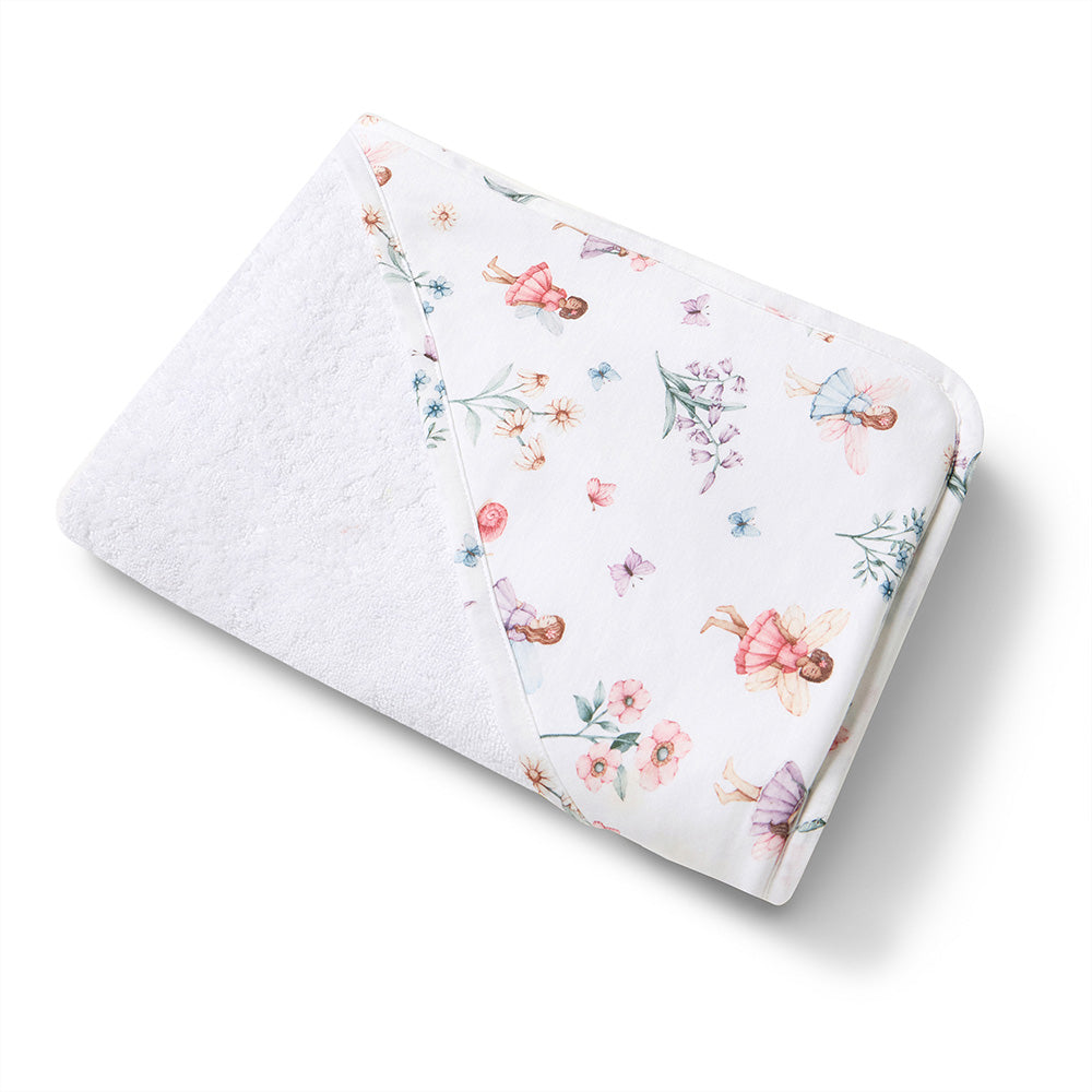 Snuggle Hunny Hooded Organic Cotton Towel | Fairy Garden