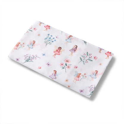 Snuggle Hunny Organic Cotton Muslin Wrap | Fairy Garden