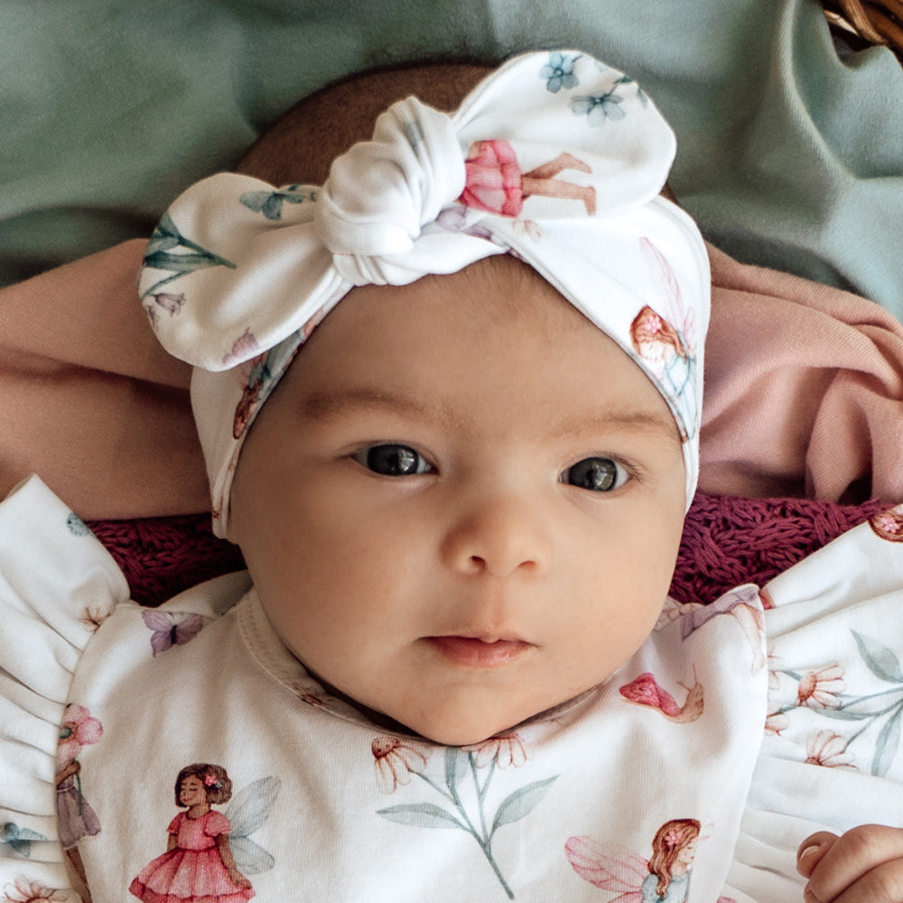 Snuggle Hunny Topknot Headband | Fairy Garden - Angus & Dudley Collections