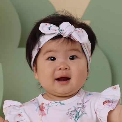 Snuggle Hunny Topknot Headband | Fairy Garden - Angus & Dudley Collections