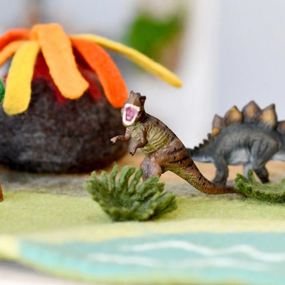 Tara Treasures Large Dinosaur Land And Volcanic Playmat