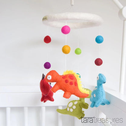 TARA TREASURES | NURSERY COT MOBILE | DINOSAURS