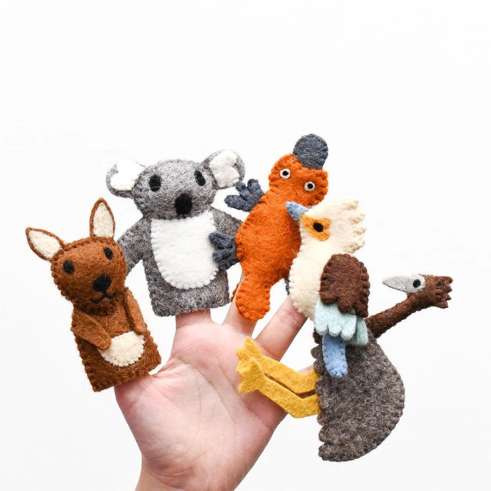 Tara Treasures Finger Puppet Set - Australian Animals