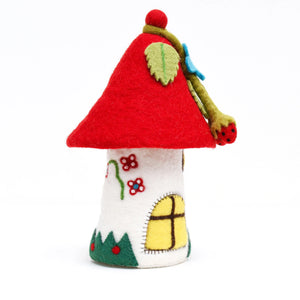 Tara Treasures Fairy and Gnomes House - Red Roof