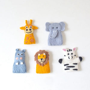 Tara Treasures Finger Puppet Set - Safari Animals