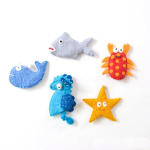 Tara Treasures Finger Puppet Set - Ocean and Sea Creatures