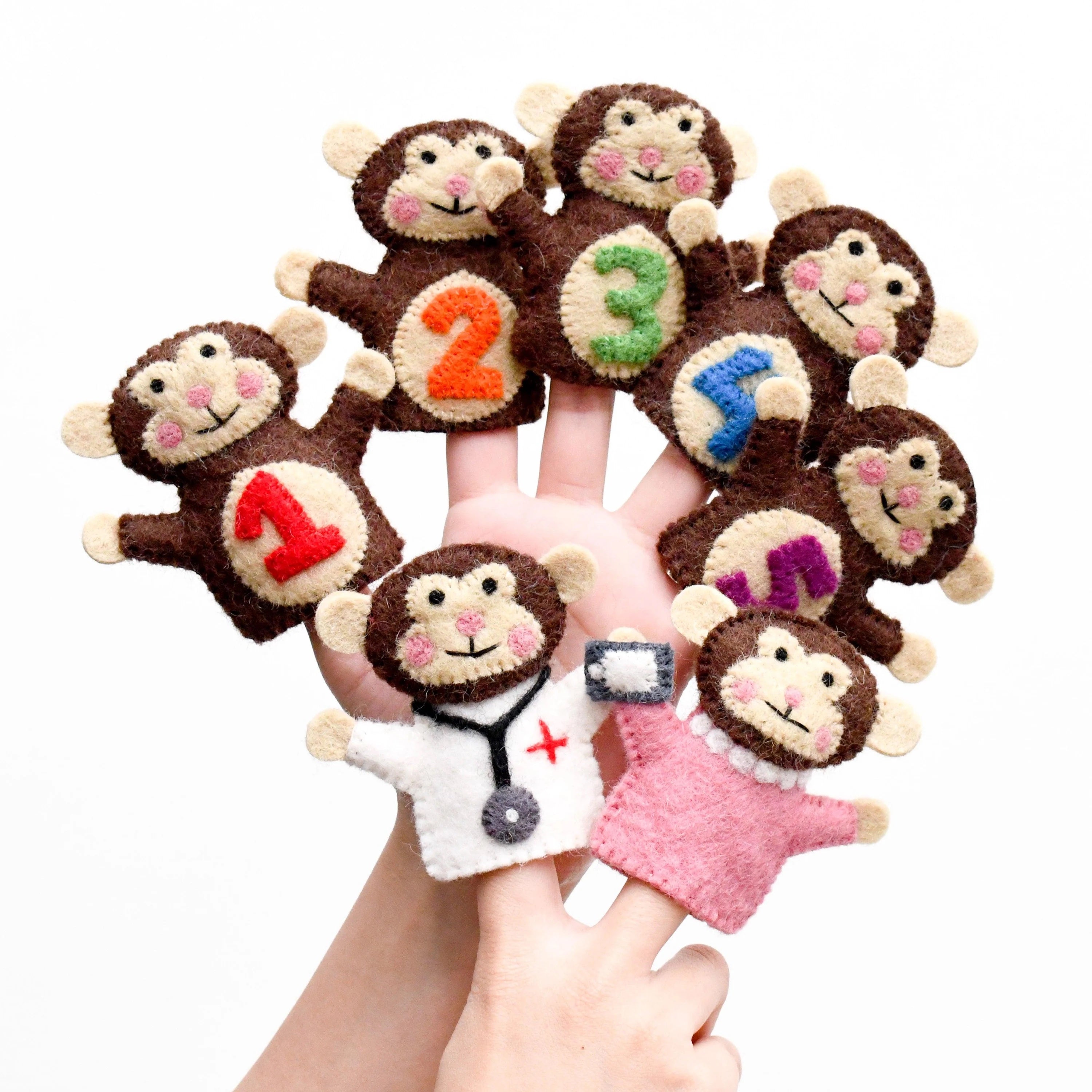 Finger Loop Puppet Finger Puppet Set - Angus and Dudley – Angus & Dudley Collections